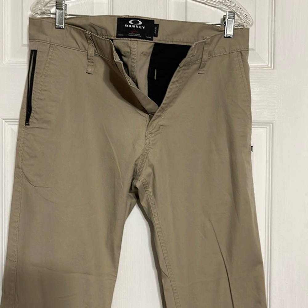 Used Khaki Oakley Pants Slim Fit